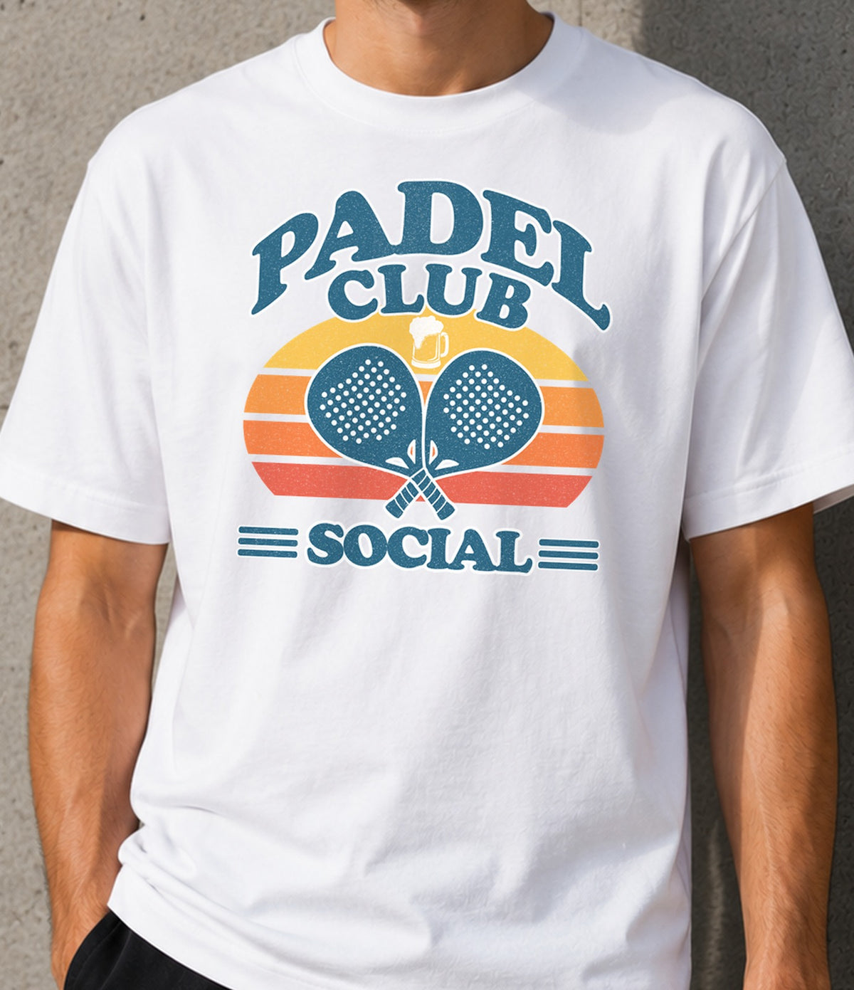 Camiseta Padel Club Social (blanca)