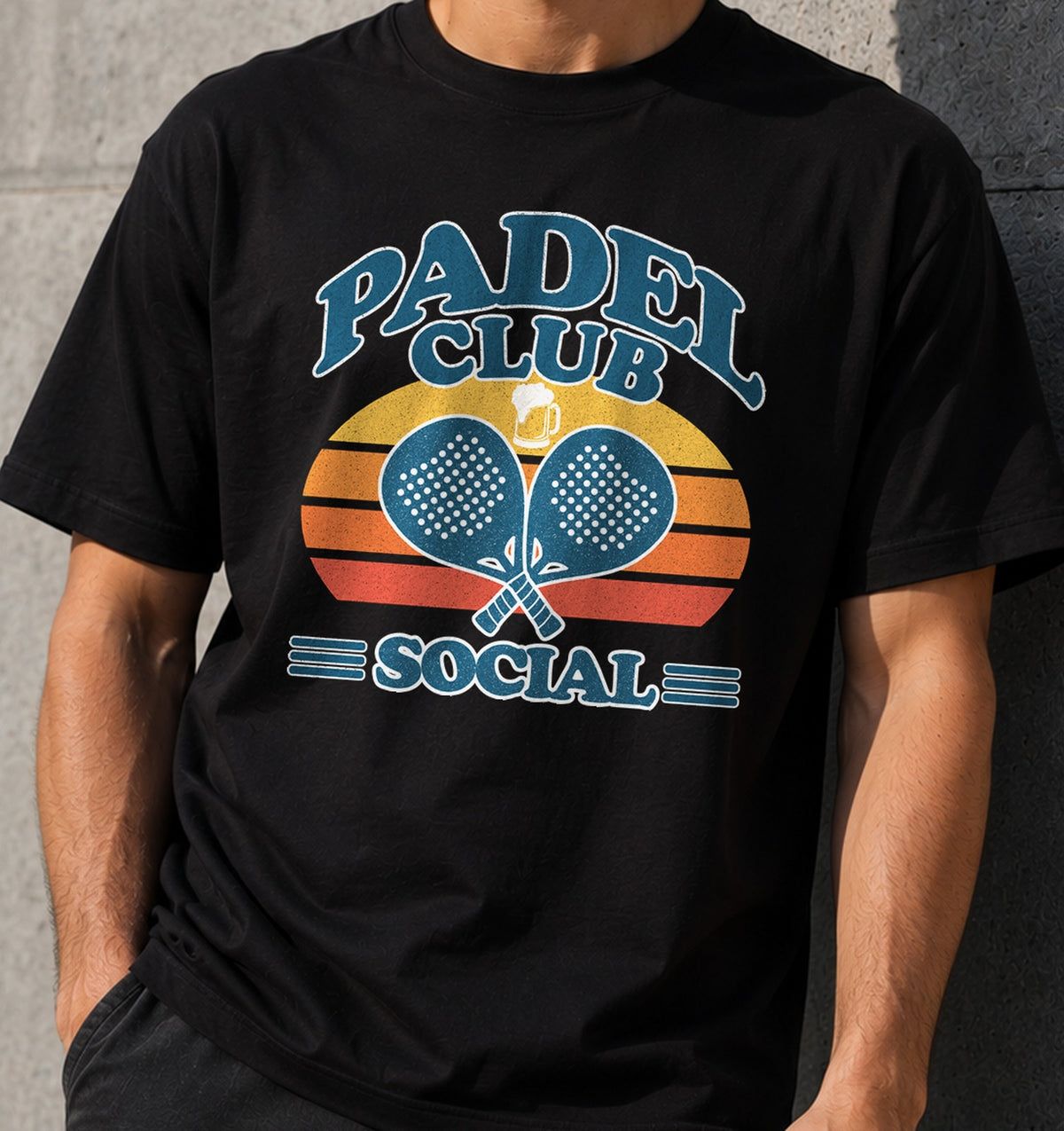 Camiseta Padel Club Social (negra)