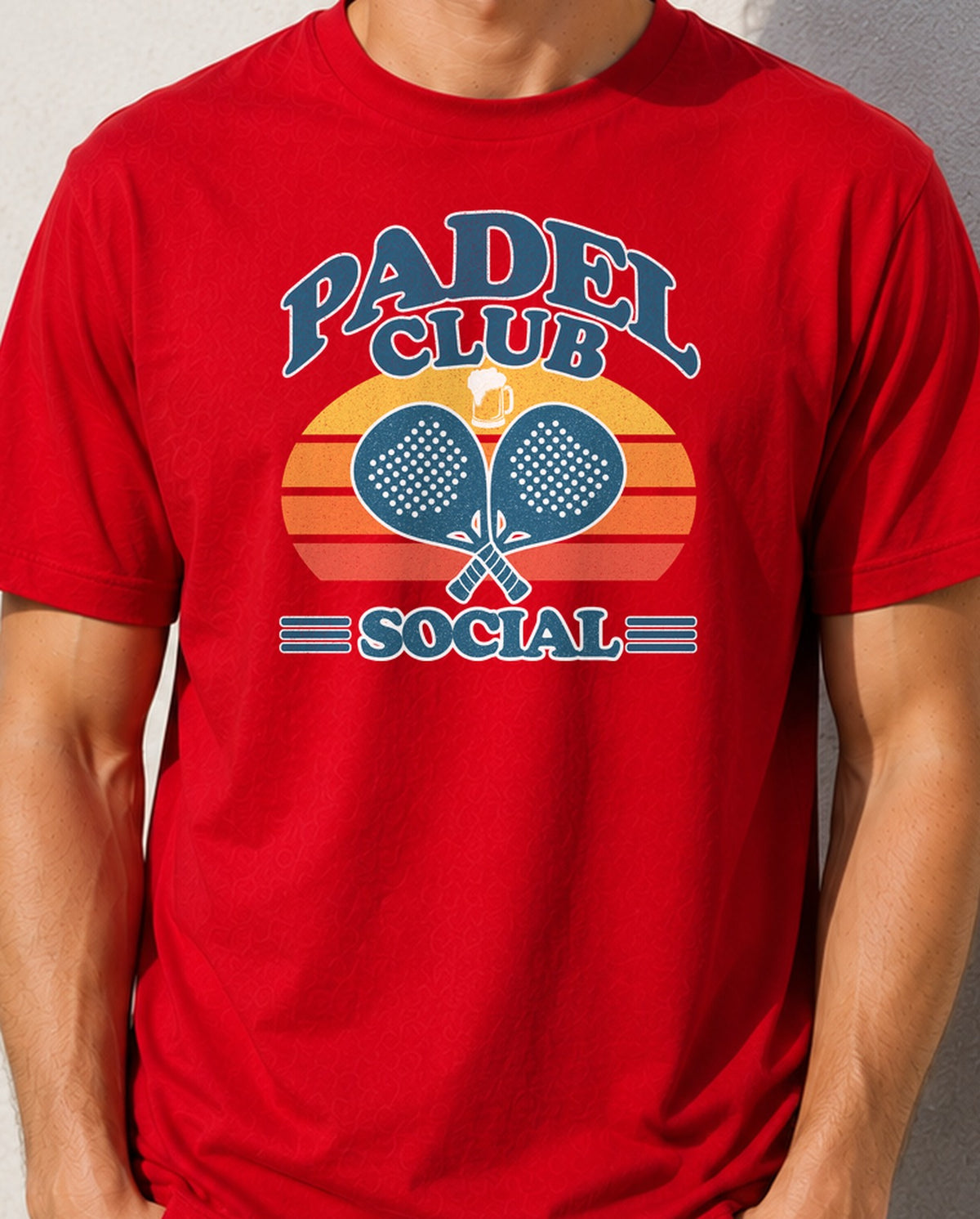 Camiseta Padel Club Social (roja)