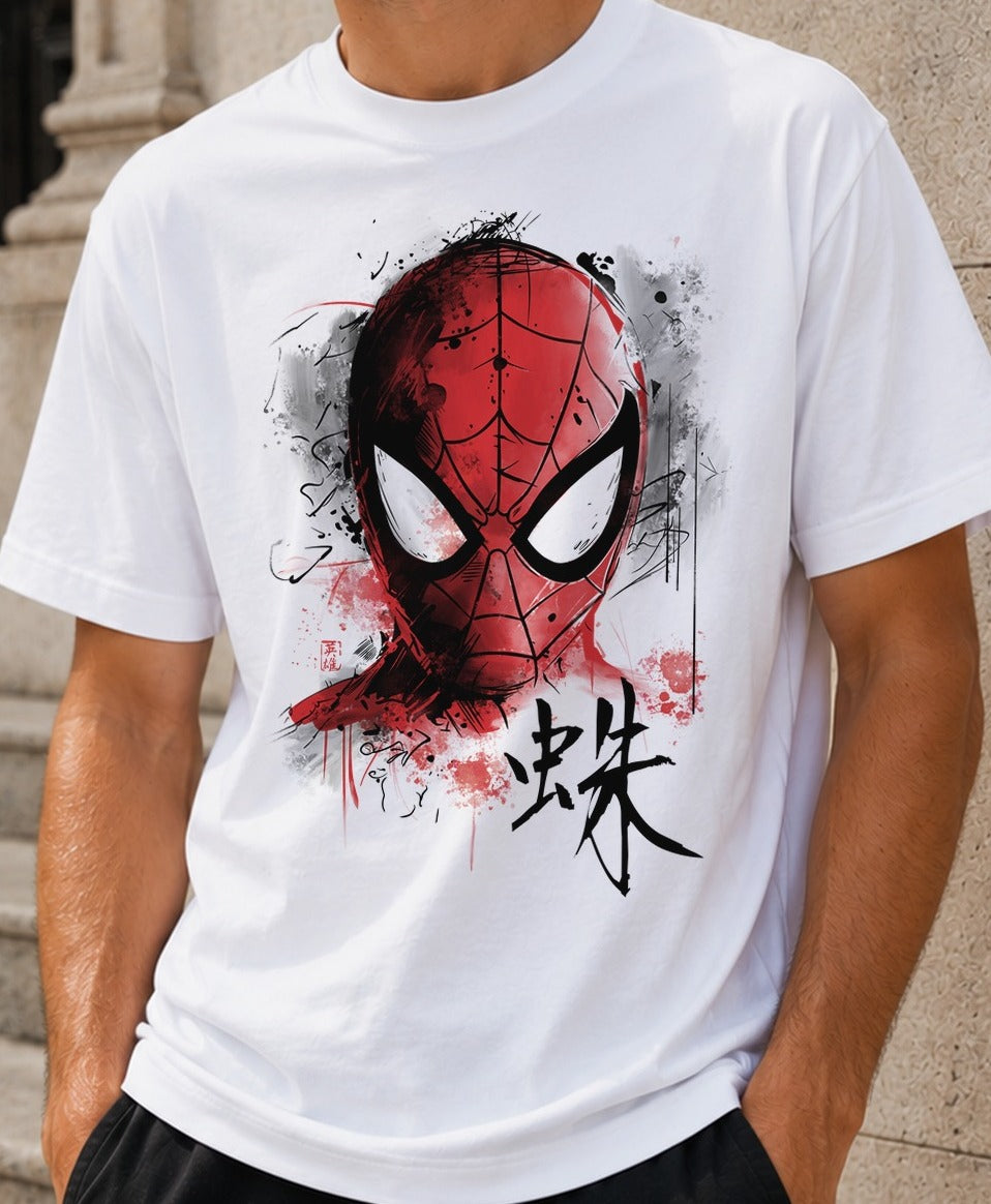 Camiseta Ink Spider – Spiderman de Marvel (blanca)