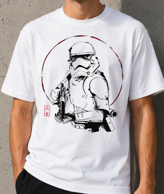 Camiseta Ink Storm – Stormtrooper de Star Wars (blanca)