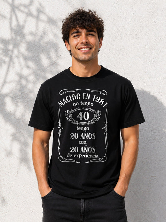 Camiseta con el diseño Jack 40 – Regalo de cumpleaños 40 años, de Paranoia Records