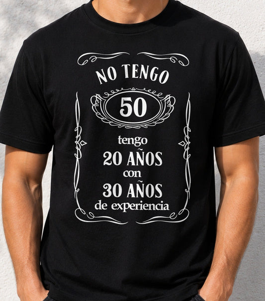 Camiseta Jack 50 – Regalo de Cumpleaños 50 años (negra)