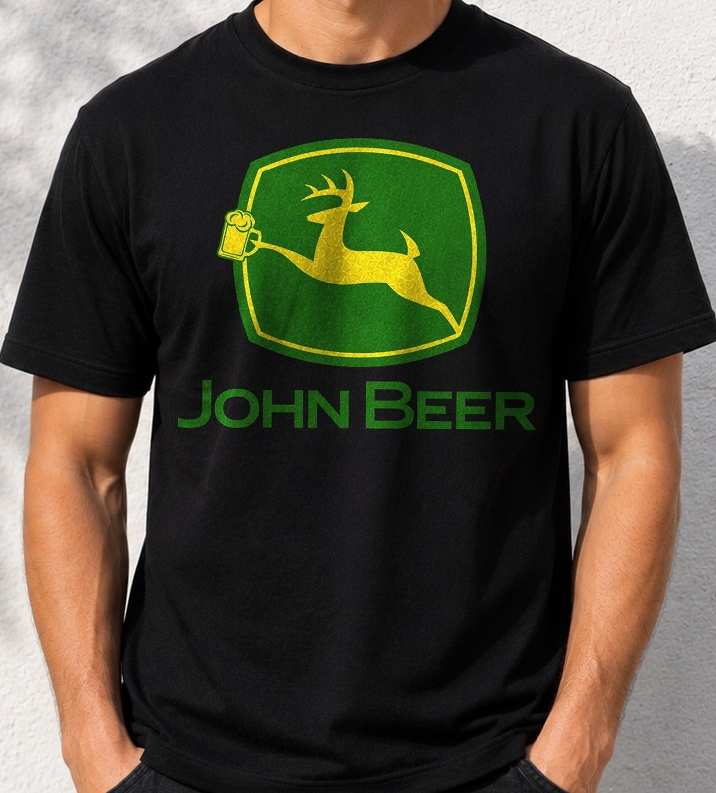 Camiseta John Beer – Regalo para amantes de la cerveza (negra)