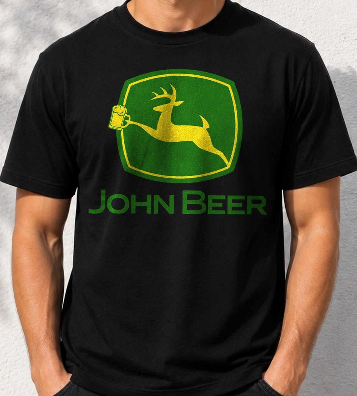 Camiseta John Beer – Regalo para amantes de la cerveza (negra)