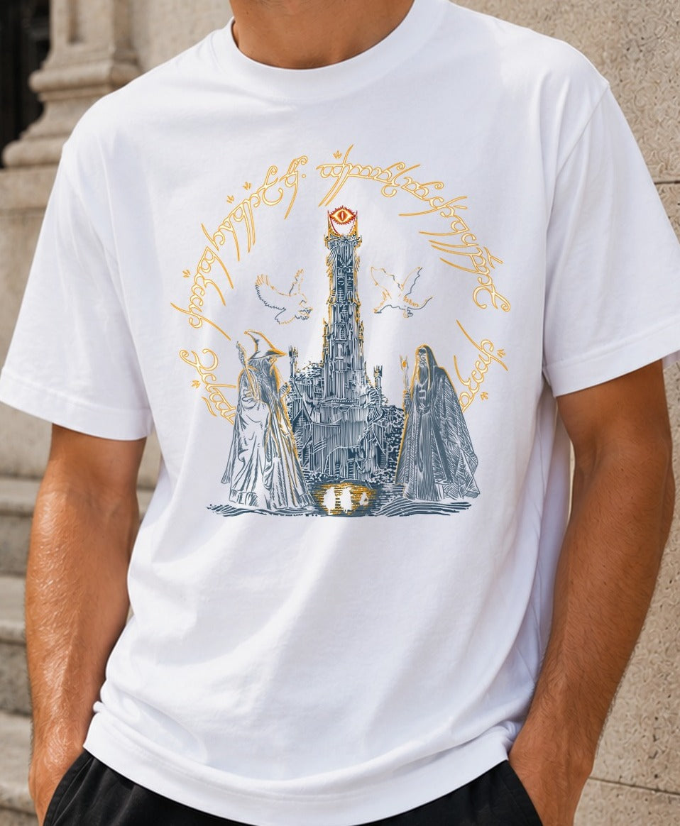 Camiseta Journey Through Middle-earth – El Señor de los Anillos (blanca)