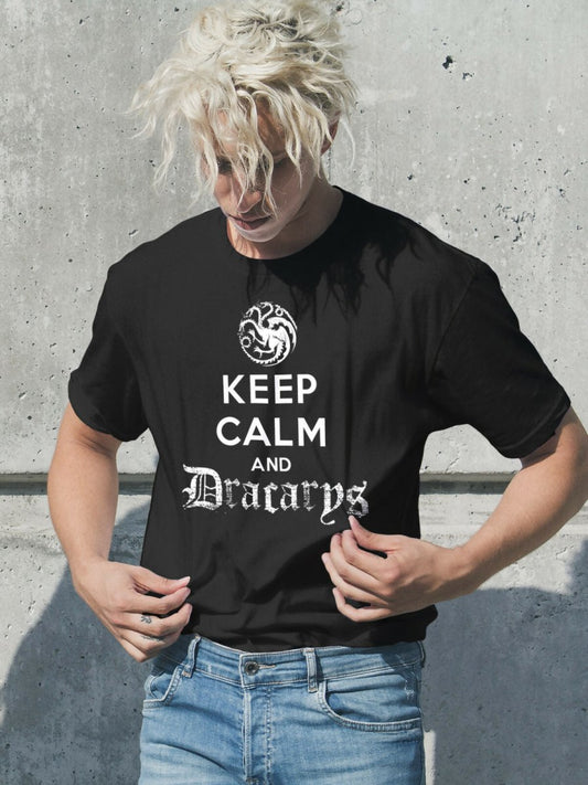 Camiseta Keep Calm and Dracarys - El Cajón Friki