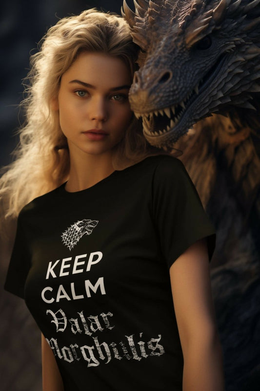 Camiseta Keep Calm Valar Morghulis - El Cajón Friki