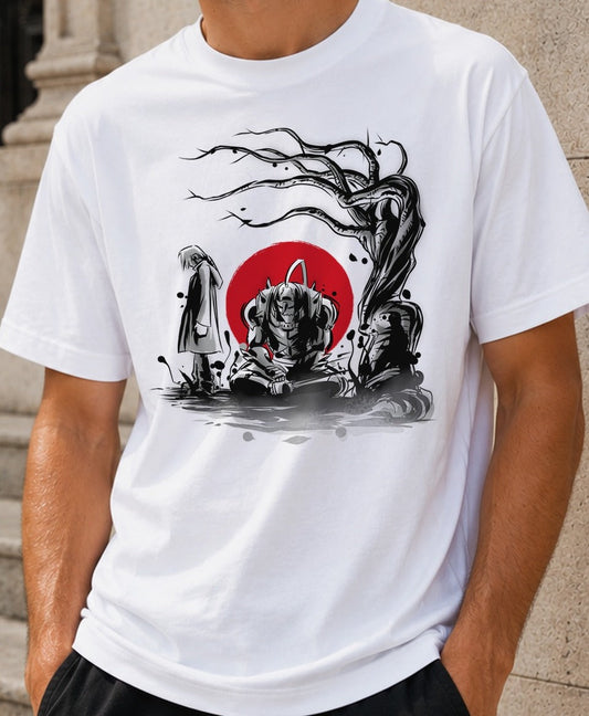 Camiseta Keeping A Promise – Alphonse Elric de Fullmetal Alchemist (blanca)