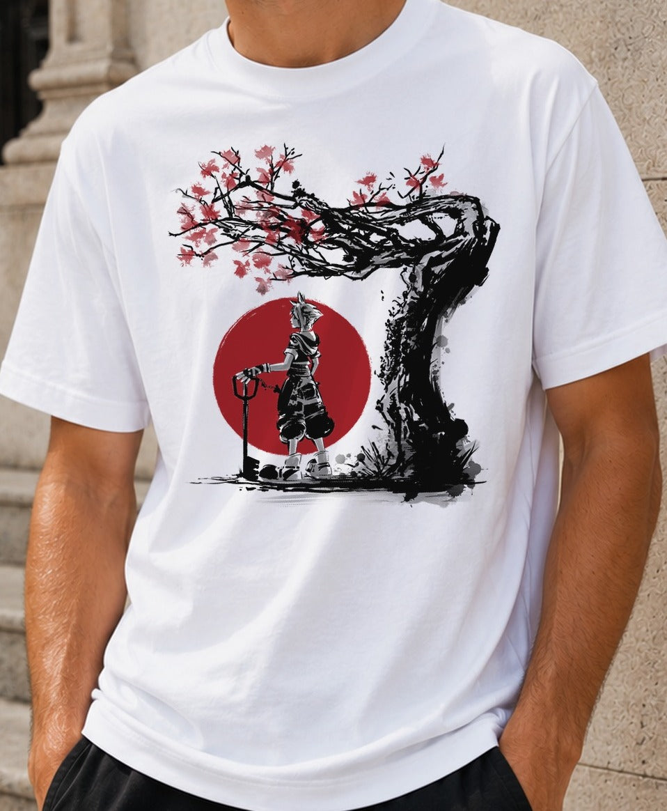 Camiseta Keyblade Wielder – Sora de Kingdom Hearts (blanca)