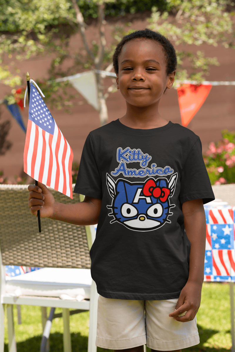 Camiseta Kitty America - El Cajón Friki