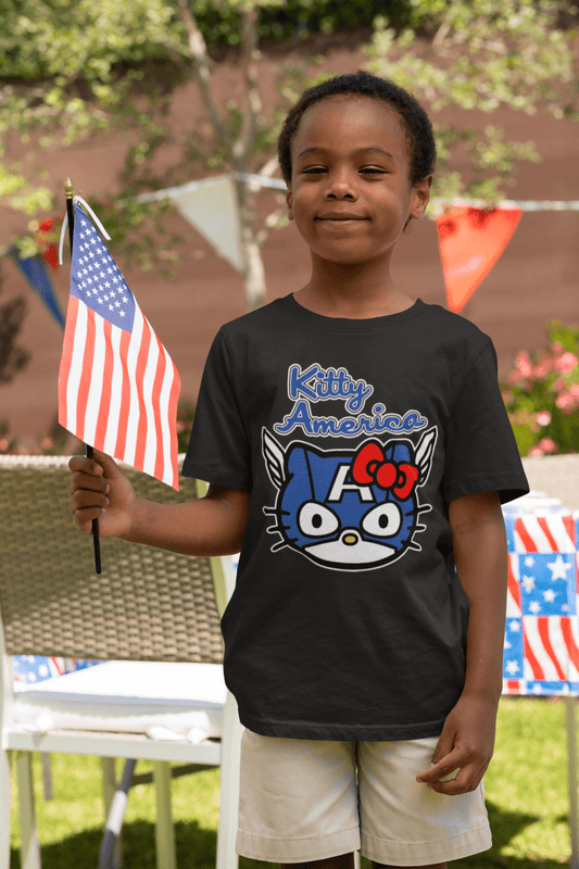 Camiseta Kitty America - El Cajón Friki