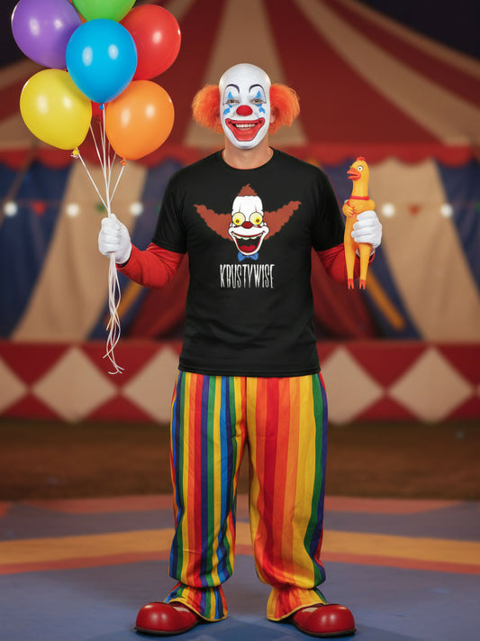 Camiseta Krustywise de la marca CamisParanoia, con diseño gráfico en color y manga corta, estilo casual y cómodo.