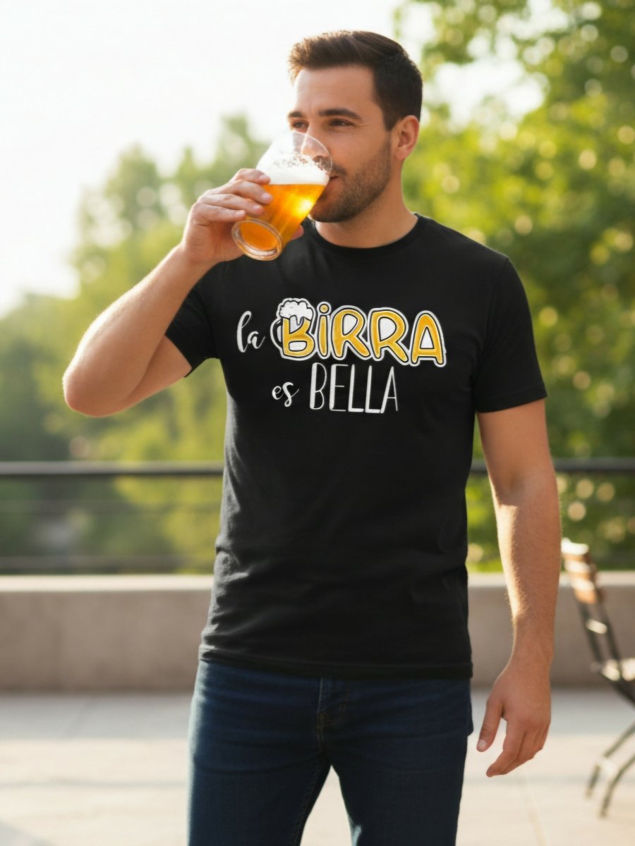Camiseta La birra es bella - El Cajón Friki