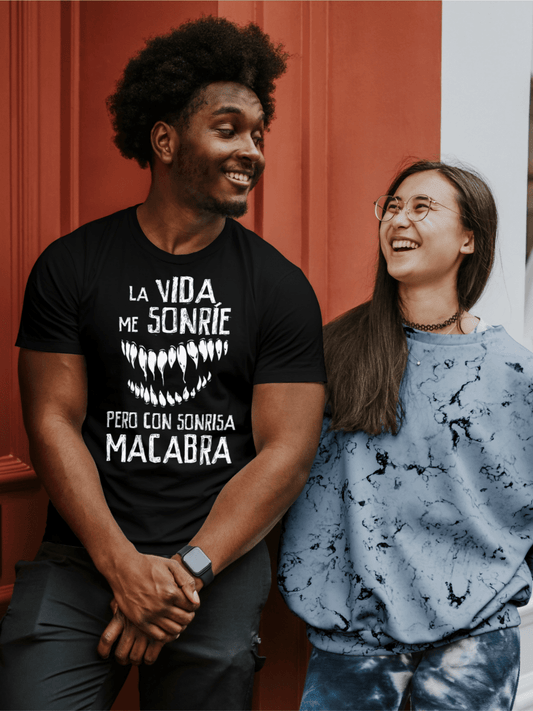 Camiseta La vida me sonríe - El Cajón Friki