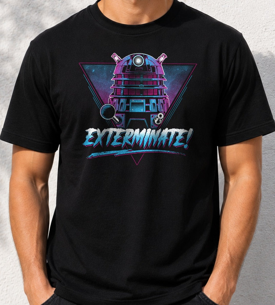 Camiseta Last Great Time War – Dalek de Doctor Who (negra)