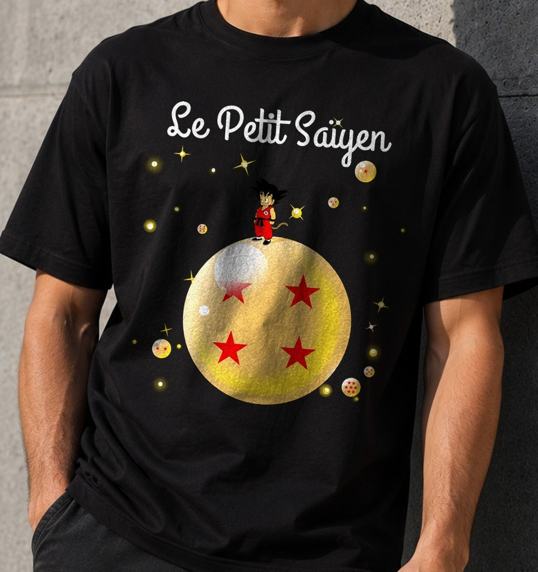 Camiseta Le Petit Saiyen – Goku de Dragon Ball (negra)