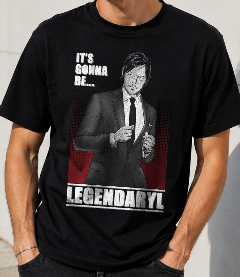 Camiseta Legendaryl – Daryl de The Walking Dead (negra)