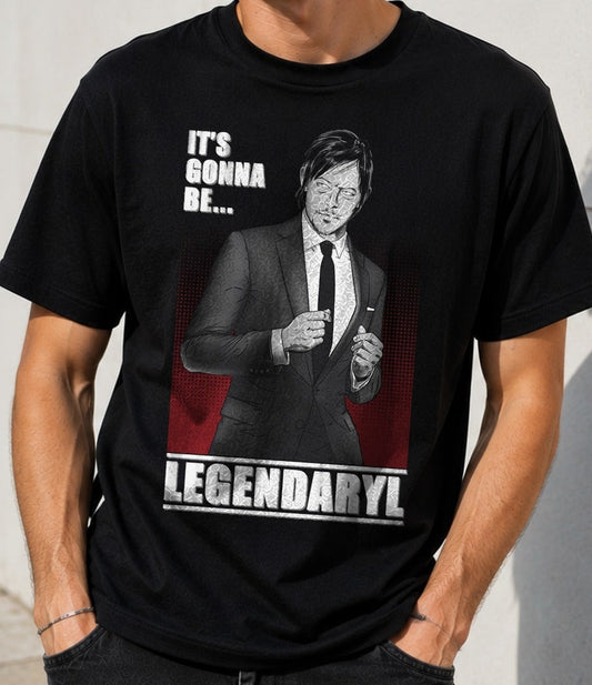 Camiseta Legendaryl – Daryl de The Walking Dead (negra)