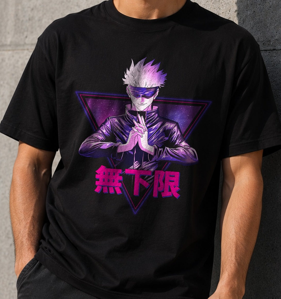 Camiseta Limitless – Gojo de Jujutsu Kaisen (negra)