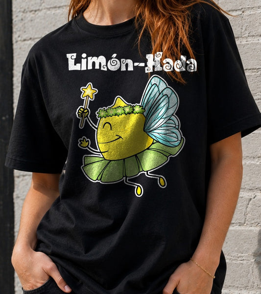 Camiseta Limón-Hada – Regalo para los que aman los chistes malos (negra)