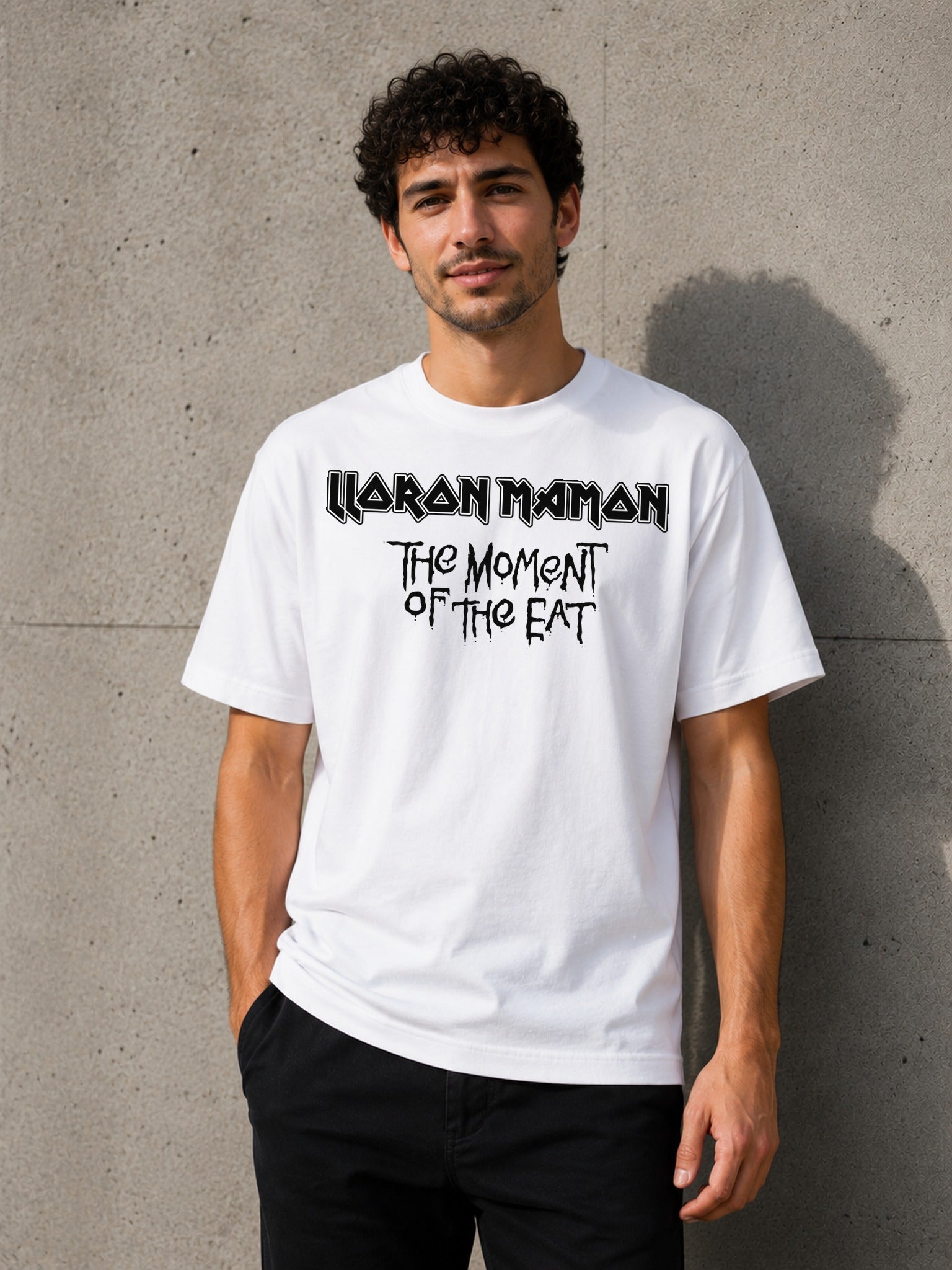 Camiseta con el diseño Lloron Mamon v1 – Parodia gamberra de heavy metal, de Paranoia Records