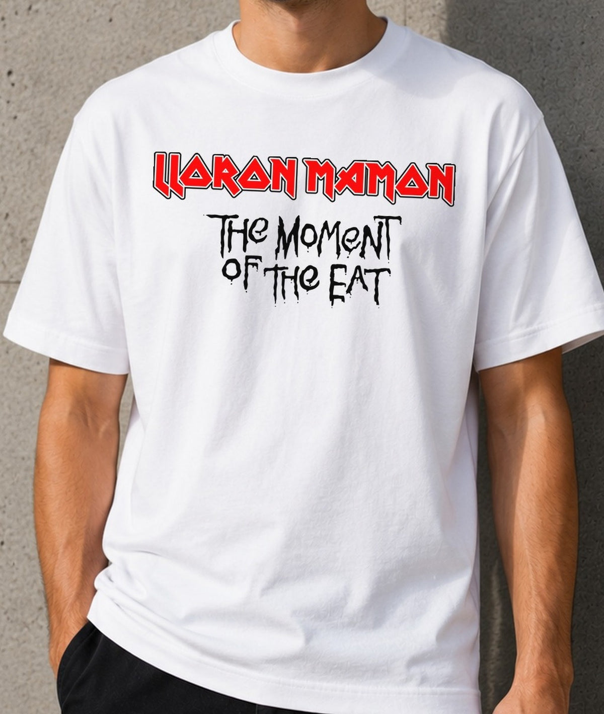 Camiseta Lloron Mamon v2 – Regalo para rockeros (blanca)