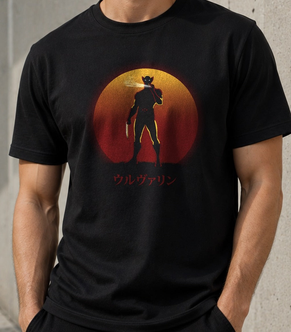 Camiseta Logan on Sunset – Wolverine de Marvel (negra)