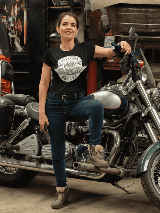 Camiseta Mamá motera - El Cajón Friki