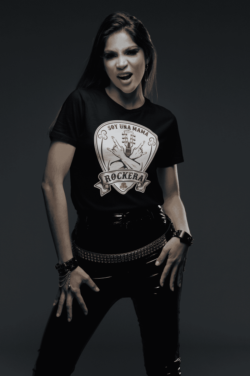 Camiseta Mamá rockera - El Cajón Friki