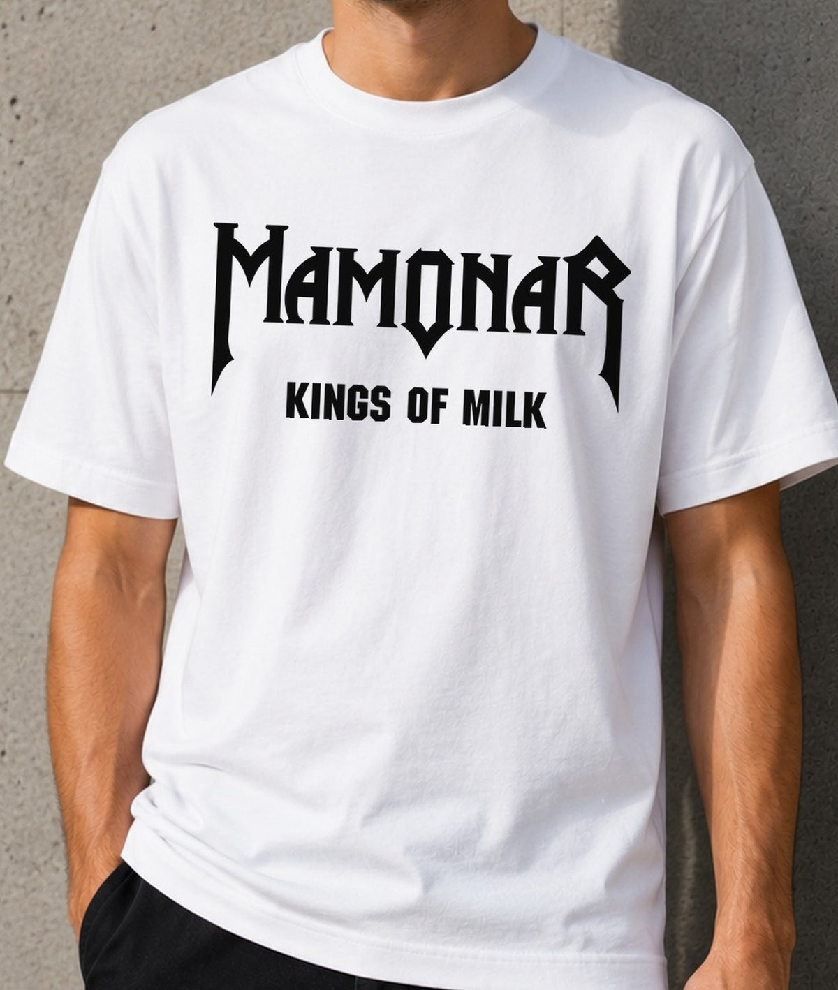 Camiseta Mamonar – Regalo para rockeros (blanca)