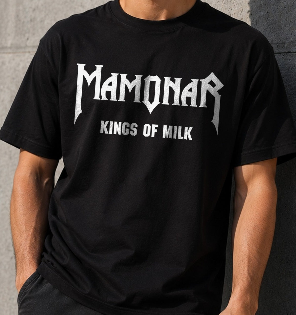 Camiseta Mamonar – Regalo para rockeros (negra)