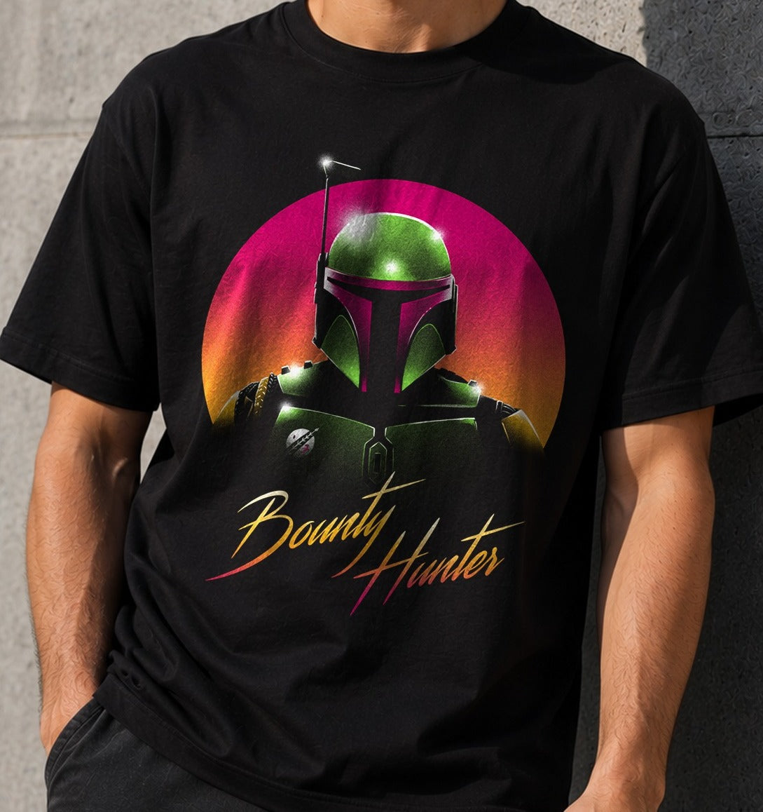 Camiseta Mandalorian Hunter – Boba Fett de Star Wars (negra)