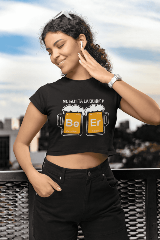 Camiseta Me gusta la química (Beer) - El Cajón Friki