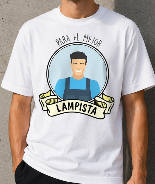 Camiseta Mejor Lampista – Regalo para fontaneros (blanca)