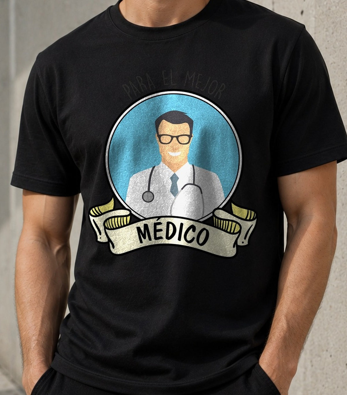Camiseta Mejor Médico – Regalo para médicos (negra)