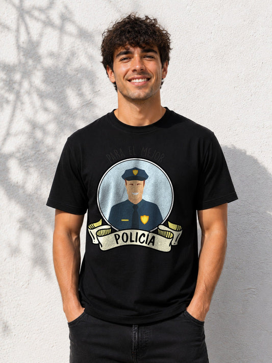 Camiseta con el diseño Mejor Policía – Regalo para policías, de Paranoia Records