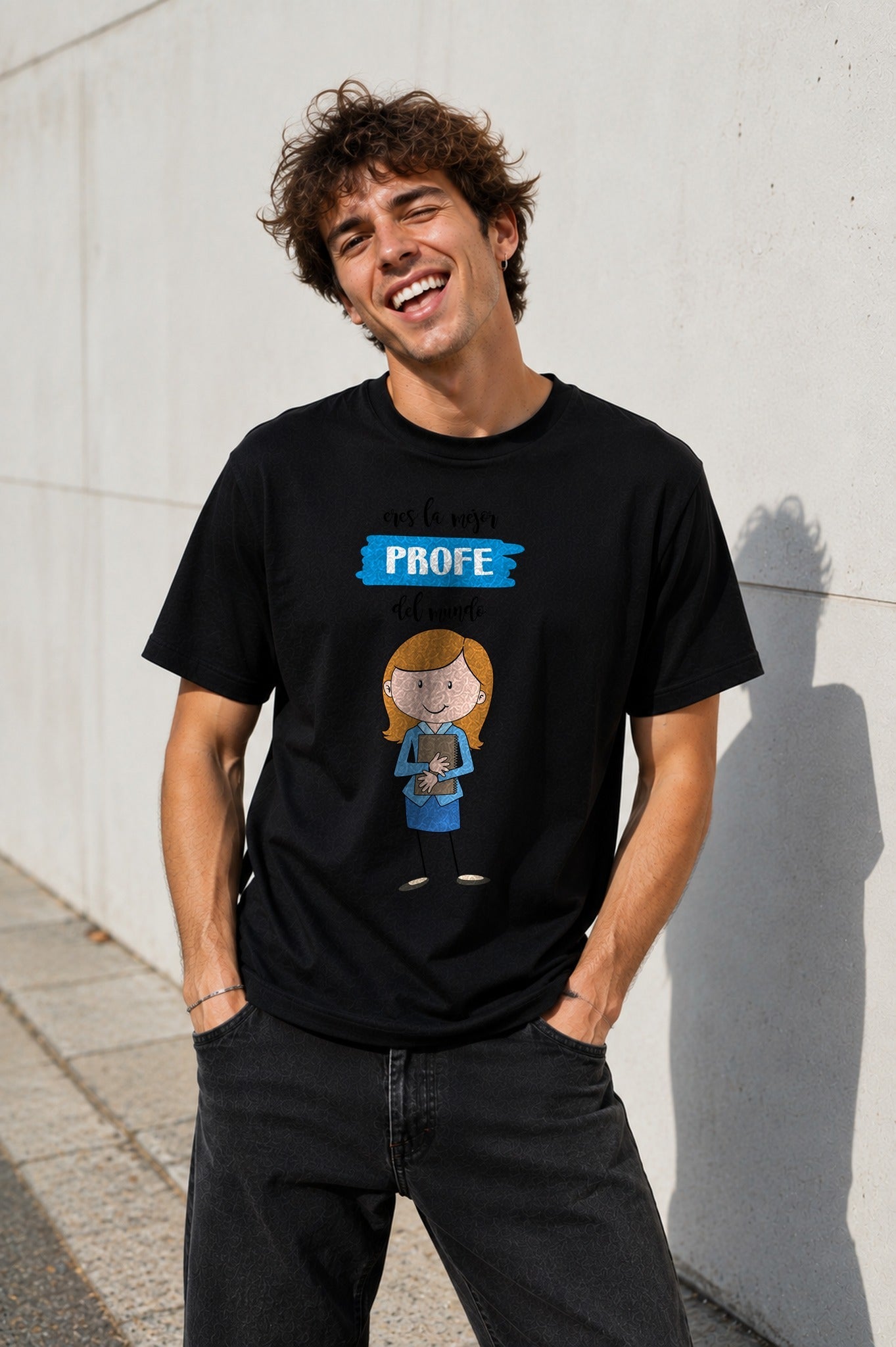 Camiseta con el diseño Eres la Mejor Profe del Mundo – Regalo para profesoras, de Paranoia Records