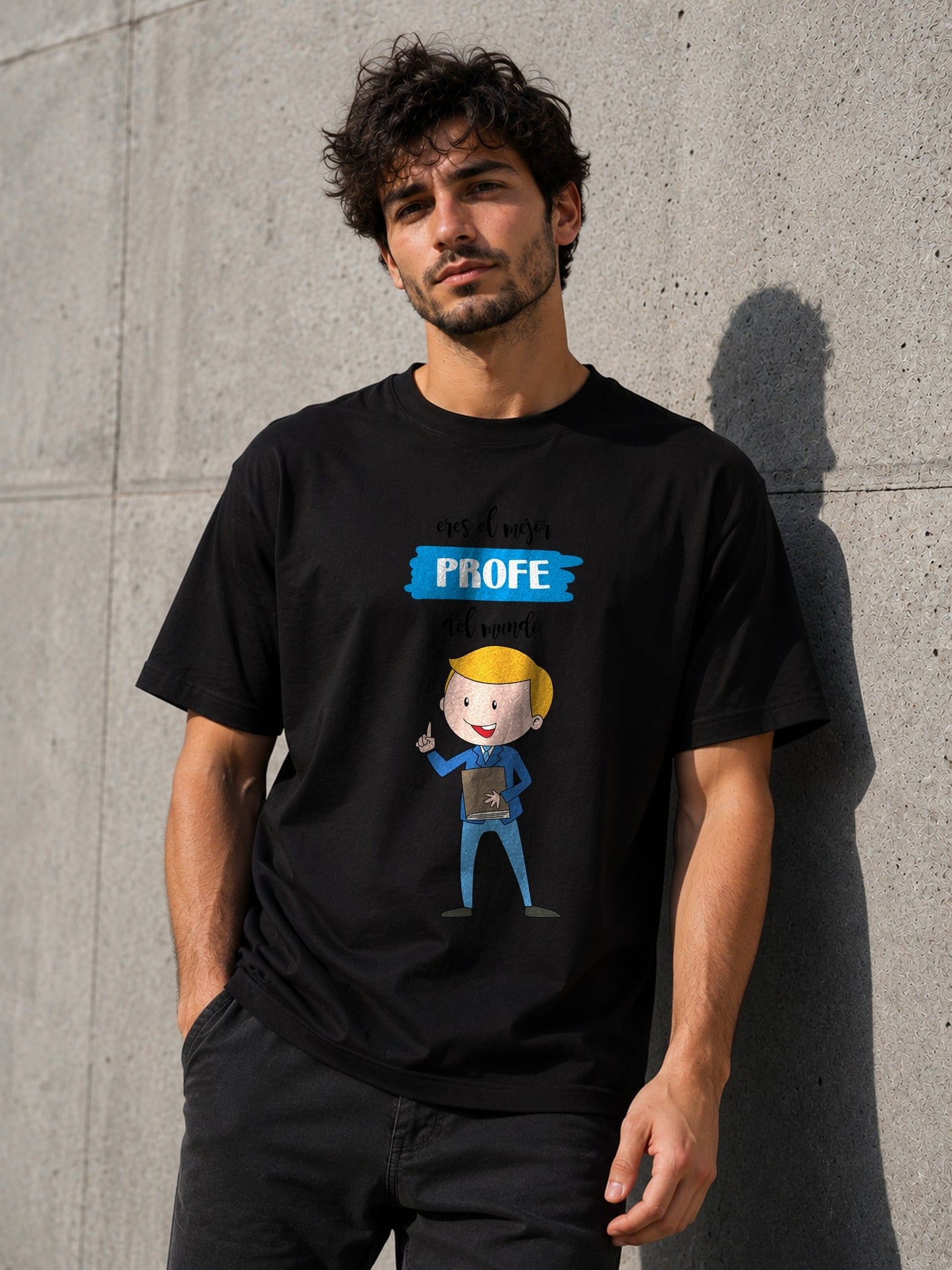 Camiseta con el diseño Eres el Mejor Profe del Mundo – Regalo para profesores, de Paranoia Records
