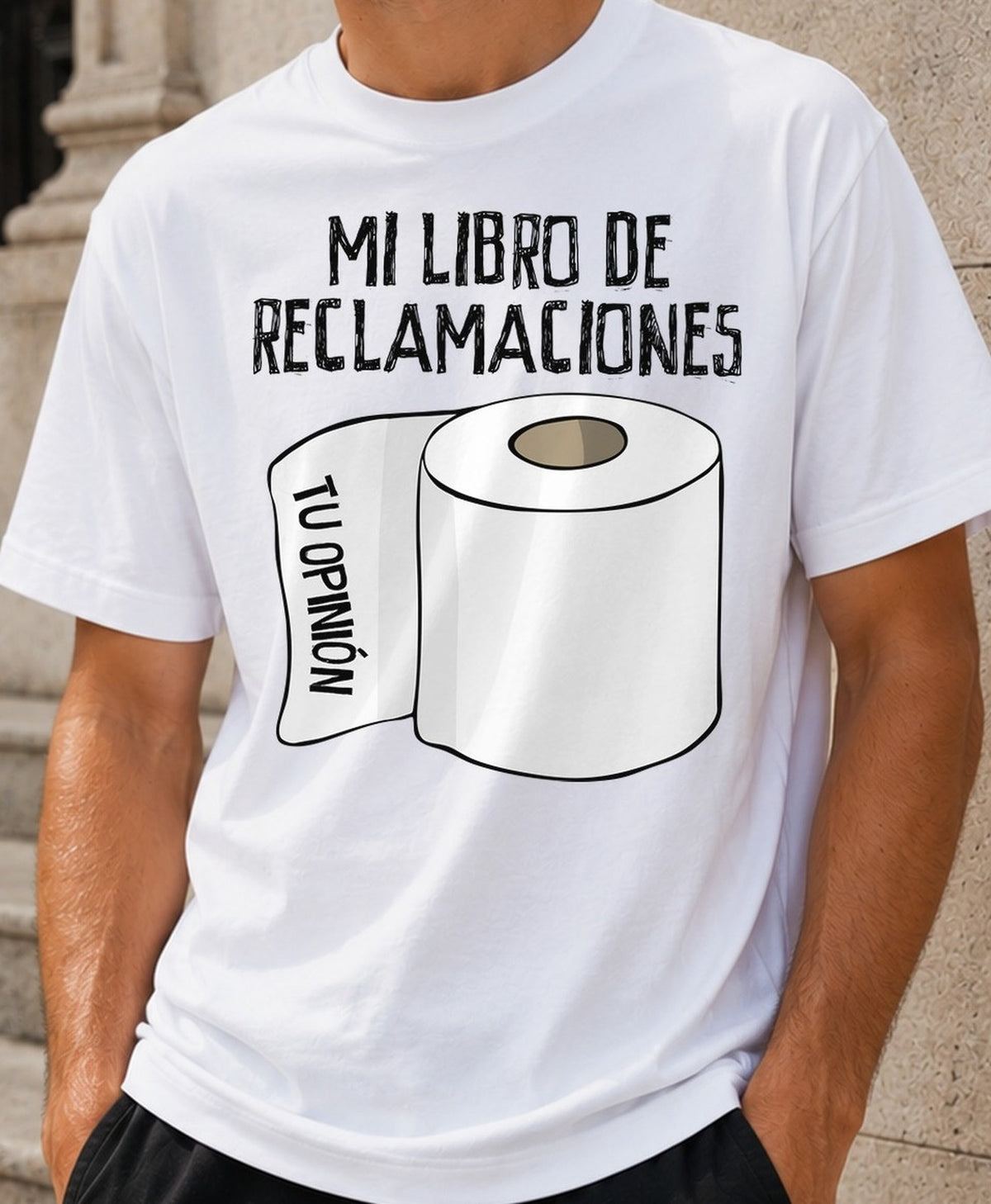 Camiseta Mi Libro de Reclamaciones – Regalo de Humor (blanca)