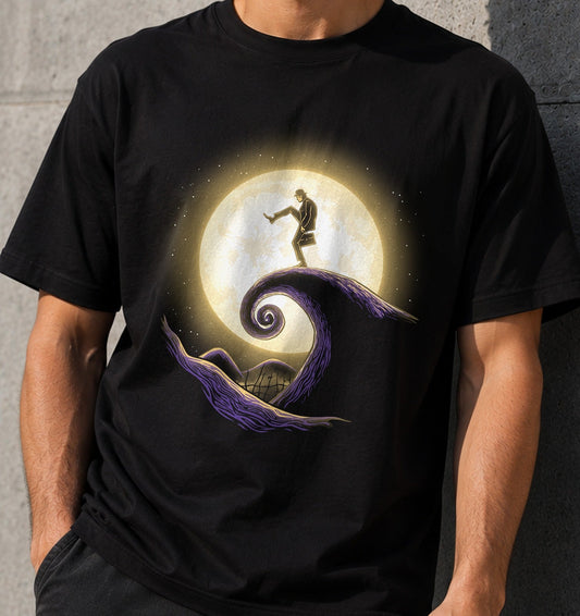 Camiseta Ministry of Silly Nightmares – Comedia Británica y Halloween (negra)