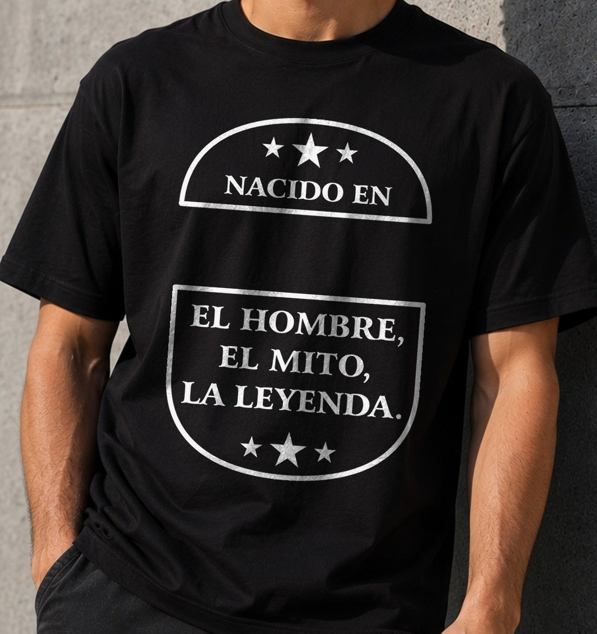 Camiseta El Mito La Leyenda – Regalo para Hombres (negra)