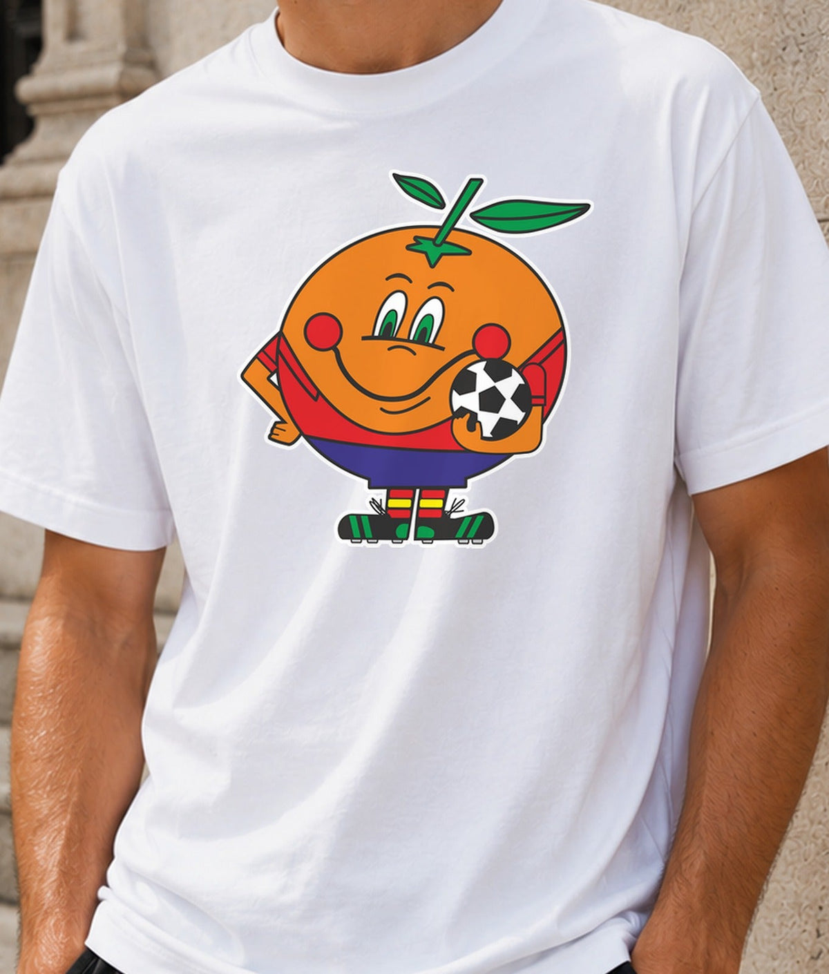 Camiseta Mundial 82 – Naranjito España 82 (blanca)