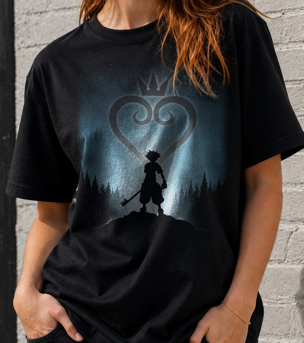 Camiseta My friends are my power. – Kingdom Hearts (negra)