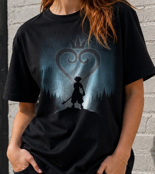 Camiseta My friends are my power. – Kingdom Hearts (negra)