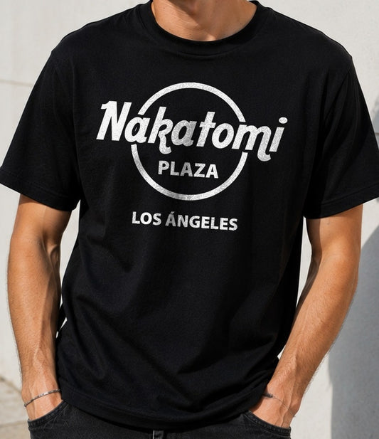 Camiseta Nakatomi Plaza – Jungla de Cristal (negra)