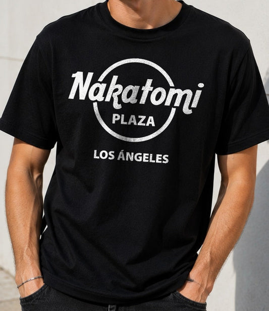 Camiseta Nakatomi Plaza – Jungla de Cristal (negra)