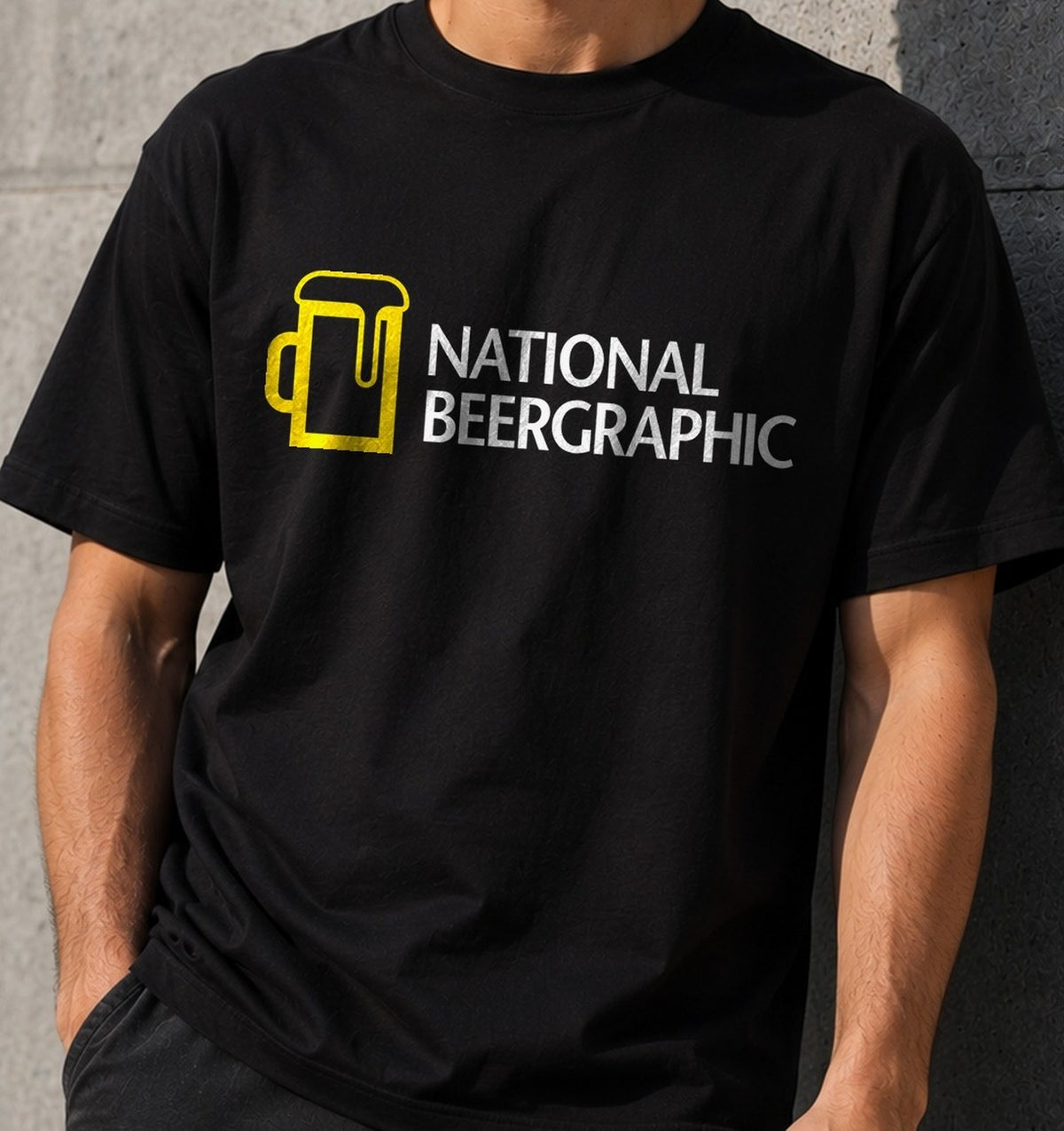 Camiseta National Beergraphic – Regalo para amantes de la cerveza (negra)