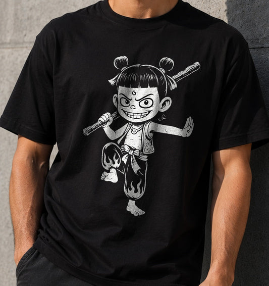 Camiseta Ne Zha 2 – Ne Zha (negra)