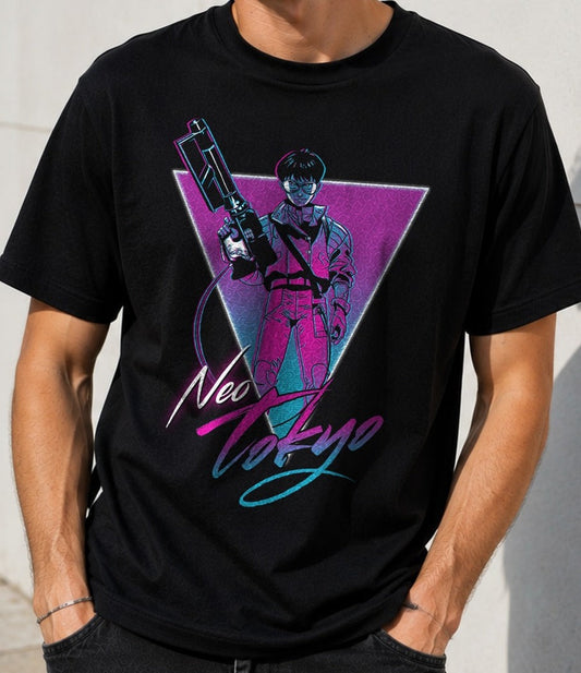 Camiseta Neon Tokyo – Akira (negra)